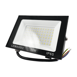 LED floodlight 50W 6500K IP65 4000LM 230V "Poseidon" black LMP104-50 Lemanso