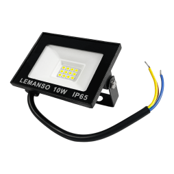 LED floodlight 10W 6500K IP65 800LM 230V "Poseidon" black LMP104-10 Lemanso