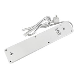 Extension cord 4 sockets universal 2m x 0.75mm 2USBx2.1A max. 2000W with buttons, without grounding/LMK7311 Lemanso