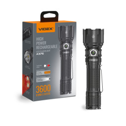 VIDEX VLF-A376 portable LED flashlight 3600Lm 5000K