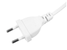 Cable (cord) with flat plug 1.3m+switch white