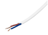 Cable (cord) with flat plug 1.3m+switch white