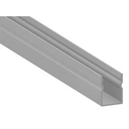 Aluminum profile for LED strip AL-04-3 2 meters anodized overhead without diffuser LEDUA