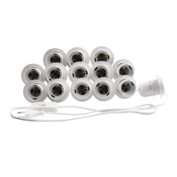 Makeup mirror light LED recessed 220V 14pcs E27 manual switch, white color LEDUA