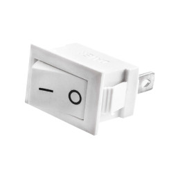 Switch KCD1-101-1 2pin rectangular white LEDUA