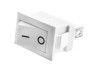 Switch KCD1-101-1 2pin rectangular white LEDUA