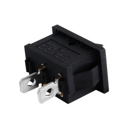 Switch KCD1-101-1 2pin rectangular black LEDUA