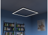 LED lamp suspended, ceiling "Quadra" square 110-240V 136W 17300lm 6000k 1000*1000, black housing, external driver LEDUA