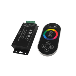 Black RGB controller 18A 12-24V radio touch 8 buttons