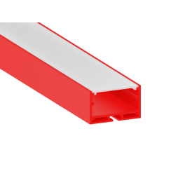 Aluminum profile for LED strip AL-23 2 meters red surface-mounted hanging LEDUA