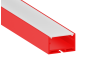 Aluminum profile for LED strip AL-23 2 meters red surface-mounted hanging LEDUA