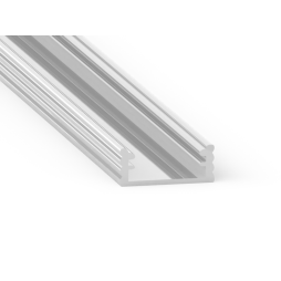 Aluminum profile for LED strip AL-02-4 2 meters anodized overhead WITHOUT DIFFUSER LEDUA