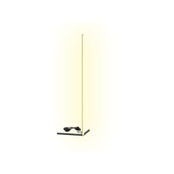 LED corner floor lamp 220V 12W 1512Lm neutral color 1400mm black body LEDUA