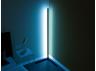 LED corner floor lamp 220V 12W 1512Lm blue color 1400mm black body LEDUA