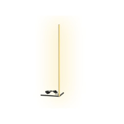 LED corner floor lamp 220V 12W 1512Lm yellow color 1400mm black body LEDUA