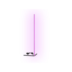 LED corner floor lamp 220V 12W 1512Lm pink color 1400mm black body LEDUA