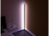 LED corner floor lamp 220V 12W 1512Lm pink color 1400mm black body LEDUA