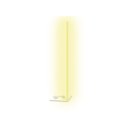 LED corner floor lamp 220V 12W 1512Lm warm color 1400mm white body LEDUA