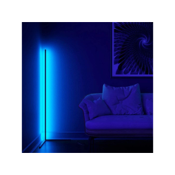 LED corner floor lamp 220V 12W 1512Lm blue color 1400mm white body LEDUA