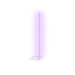 LED corner floor lamp 220V 12W 1512Lm pink color 1400mm white body LEDUA