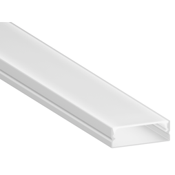 Aluminum profile for LED strip AL-15-1 2 meters anodized surface mounted LEDUA