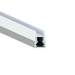 Aluminum profile for LED strip for glass AL-04-4 1 meter anodized LEDUA