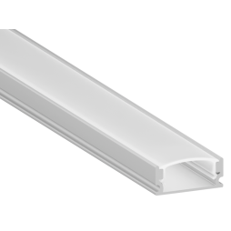 Aluminum profile for LED strip AL-37 2 meters anodized overhead LEDUA