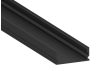Aluminum profile for LED strip AL-85 2 meters black surface mounted LEDUA