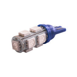 LED car lamp T10-5050-9smd blue 24V LEDUA