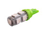 LED car lamp T10-5050-9smd green 24V LEDUA