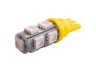 LED car lamp T10-5050-9smd yellow 24V LEDUA