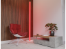 LED floor lamp round 220V 19.2W red color 2000mm light gray housing LEDUA