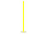 LED round floor lamp 220V 19.2W yellow color 2000mm light gray housing LEDUA