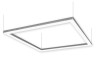 LED pendant, ceiling lamp "Quadra" square 110-240V 128W 17300lm 6000k 1000*1000, driver from the outside LEDUA