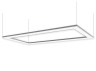 LED pendant, ceiling lamp "Tetragon" rectangle 110-240V 270W 38900lm 6000k 2000*1000, driver from outside LEDUA