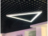 LED pendant, ceiling lamp "Delta" triangle 110-240V 102W 13000Lm 6000k 1000*1000*1000, driver from outside LEDUA