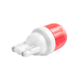 LED car lamp T10-5630-2smd bulb ceramic red 12V LEDUA