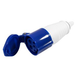 Portable socket (GP) 16A/3p (2p+n) 220-240V IP44 blue LEE-213L LM2018 Lemanso