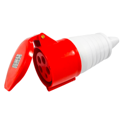 Portable socket (GP) 32A/5p (3p+n+e) 380-415V IP44 red LEE-225L LM2039 Lemanso