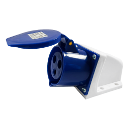 Stationary socket (GS) 32A/3p (2p+n) 220-240V IP44 blue LEE-123 LM2011 Lemanso