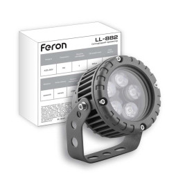 Architectural LED spotlight Feron LL-882 5W 2700K metallic