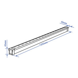Architectural LED spotlight Feron LL-889 18W 2700K metallic