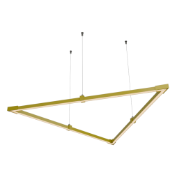 LED pendant lamp, ceiling lamp "Delta mini" triangle 110-240V 24W 3500k1000*1000*1000 yellow body LEDUA
