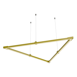 LED pendant lamp, ceiling lamp "Delta mini" triangle 110-240V 24W 4500k1000*1000*1000 yellow body LEDUA