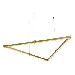 LED pendant lamp, ceiling lamp "Delta mini" triangle 110-240V 24W 4500k1000*1000*1000 gold body LEDUA