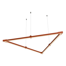 LED pendant lamp, ceiling lamp "Delta mini" triangle 110-240V 24W 4500k1000*1000*1000 orange body LEDUA