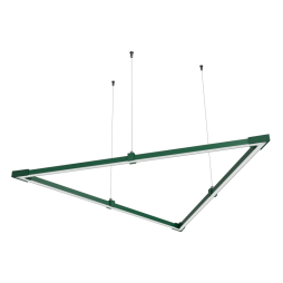 LED pendant lamp, ceiling lamp "Delta mini" triangle 110-240V 24W 6500k1000*1000*1000 green body LEDUA