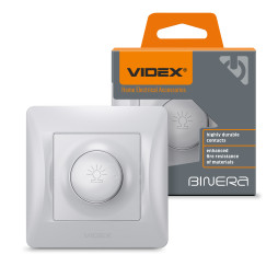 Dimmer 600W silver silk VIDEX BINERA
