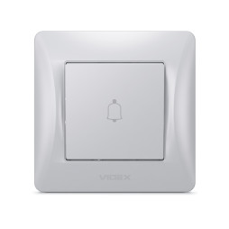 Call button silver silk VIDEX BINERA