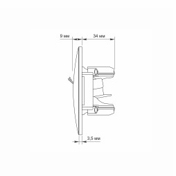 CAT6+CAT6 double computer socket silver silk VIDEX BINERA